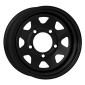 8x18 ET24 - LK6/139.7 ML93 Dotz Dakar black (ohne Nabenbecher)