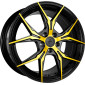 8.5x19 ET45 - LK5/108 ML72.6 Keskin KT19N Angel black front gold