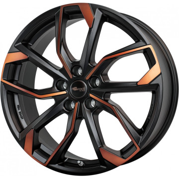8x19 ET50 - LK5/112 ML57.1 RC-Design RC34 black orange matt