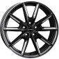 8x19 ET50 - LK5/112 ML66.5 Borbet LX19 black matt silver spoke rim