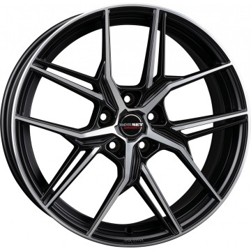 8x19 ET53 - LK5/114.3 ML72.5 Borbet QX black polished matt