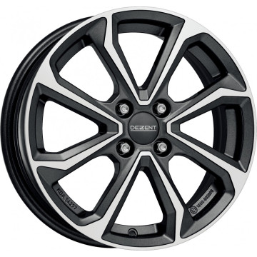 6x15 ET48 - LK4/100 ML54.1 Dezent KT gunmetal/polished