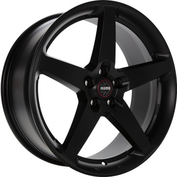 7x17 ET45 - LK5/112 ML72.3 Momo Five black matt