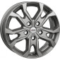 6.5x16 ET66 - LK5/118 ML71.1 Autec Typ KS - Kiso titansilber
