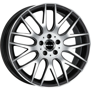 10x21 ET44 - LK5/112 ML66.6 Mak Arrow black mirror