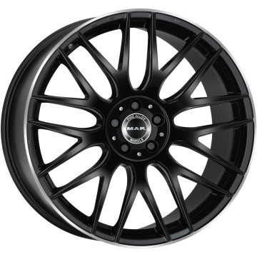 9.5x20 ET50 - LK5/112 ML66.6 Mak Arrow-D gloss black mirror ring