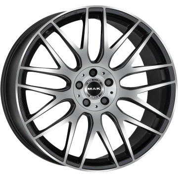 11x21 ET55 - LK5/112 ML66.6 Mak Arrow-D black mirror