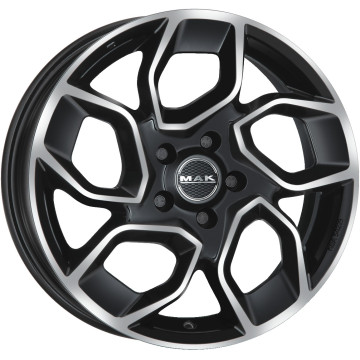 6.5x16 ET50 - LK5/112 ML76 Mak Express black mirror