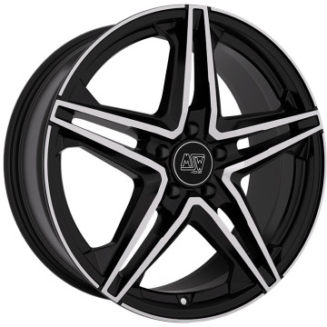 7.5x18 ET48 - LK5/112 ML73.1 MSW MSW 31 gloss black full polished