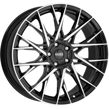8x19 ET40 - LK5/112 ML70.1 Dotz Fuji black/polished