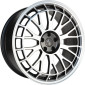 9.5x21 ET50 - LK5/112 ML66.5 Etabeta Unit black matt lip spokes polished