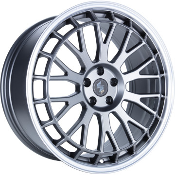 9.5x21 ET50 - LK5/112 ML66.5 Etabeta Unit anthracite matt polished lip