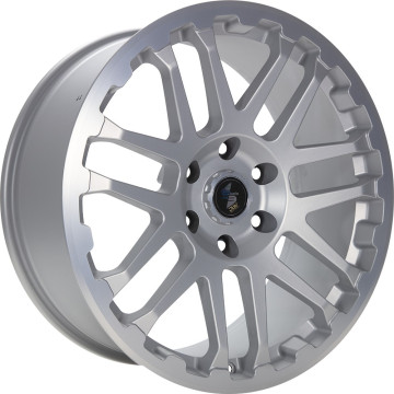 7x17 ET55 - LK5/160 ML65.1 Etabeta Combat silver matt lip + cap polished