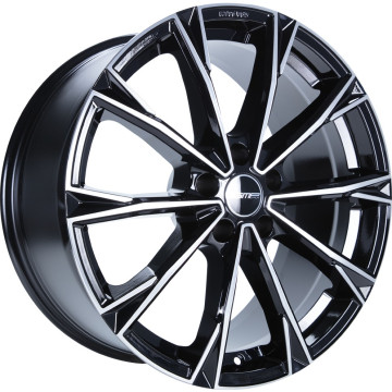 10x23 ET48 - LK5/130 ML71.6 GMP Totale black diamond