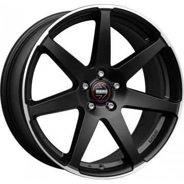 8x18 ET42 - LK5/112 ML72.3 Momo Seven black matt polish