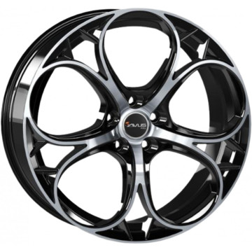 7.5x17 ET30 - LK5/110 ML65.1 Avus Racing AC-520 black polished