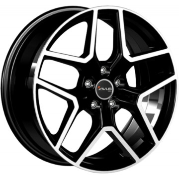 7.5x18 ET45 - LK5/114.3 ML73.1 Avus Racing AC-519 black polished