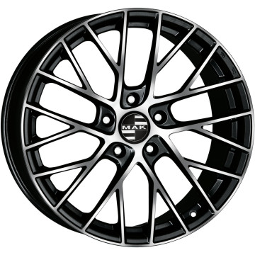 10x19 ET45 - LK5/130 ML71.6 Mak Monaco black mirror