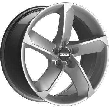 6.5x16 ET48 - LK5/100 ML56.1 Fondmetal 7900 glossy silver