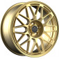 7x17 ET40 - LK4/108 ML63.34 Fondmetal 9EVOLUTION glossy gold