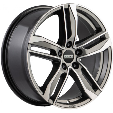 8x18 ET29 - LK5/112 ML66.5 Fondmetal Hexis glossy titanium machined