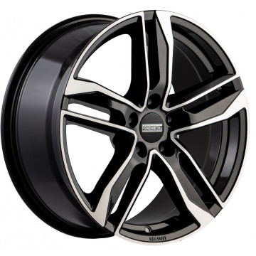 8x18 ET48 - LK5/112 ML57.1 Fondmetal Hexis glossy black machined