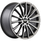 8x18 ET38 - LK5/112 ML66.5 Fondmetal Aidon glossy titanium machined