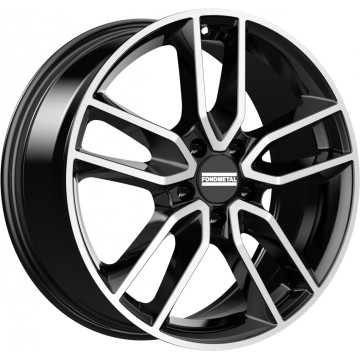 7.5x18 ET44 - LK5/112 ML57.1 Fondmetal Koros glossy black machined
