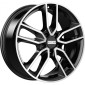 8x19 ET48 - LK5/112 ML66.5 Fondmetal Koros glossy black machined
