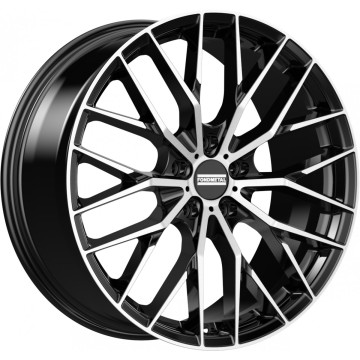 10x21 ET44 - LK5/112 ML66.5 Fondmetal Makhai glossy black machined