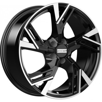 8.5x20 ET45 - LK5/108 ML63.34 Fondmetal Atena glossy black partial machined