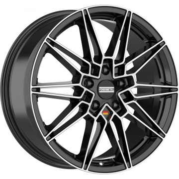 9x20 ET25 - LK5/112 ML66.5 Fondmetal Thoe glossy black machined