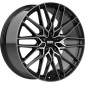 11.5x22 ET37 - LK5/120 ML74.1 Fondmetal Cratos glossy black machined