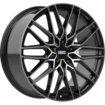 11.5x22 ET52 - LK5/130 ML71.6 Fondmetal Cratos glossy black machined