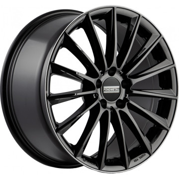 8.5x20 ET40 - LK5/112 ML66.5 Fondmetal Aidon glossy black machined lip