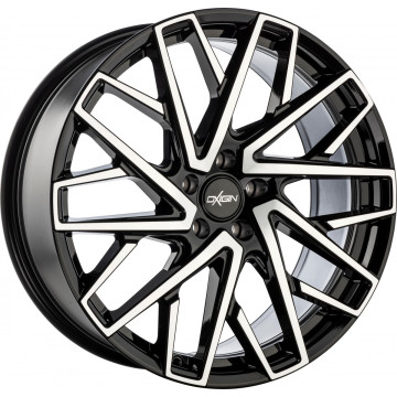 8.5x19 ET38 - LK5/108 ML72.6 Oxigin 28 Oxmove black full polish