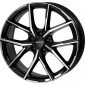 8x18 ET50 - LK5/112 ML66.5 Alutec AvelenoX diamant-schwarz frontpoliert