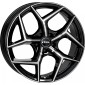 8x18 ET40 - LK5/112 ML66.6 Rial Salento diamant-schwarz frontpoliert