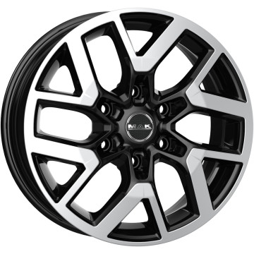 6.5x16 ET20 - LK6/139.7 ML106.1 Mak Gravel black mirror