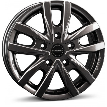 7.5x18 ET53 - LK5/120 ML65.1 Borbet CW5 mistral anthracite glossy