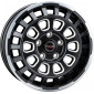 8x18 ET50 - LK6/130 ML84.1 Borbet CW7 black rim window polished matt