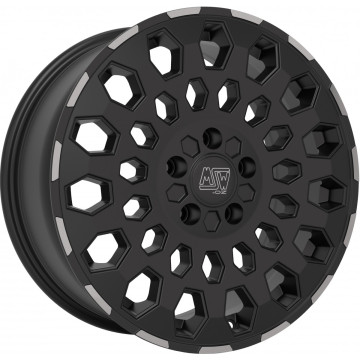 6.5x16 ET60 - LK5/160 ML65.1 MSW MSW 99 matt black lip polished