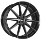 9.5x22 ET40 - LK5/108 ML73.1 Barracuda Project 2.0 higloss-black brushed surface