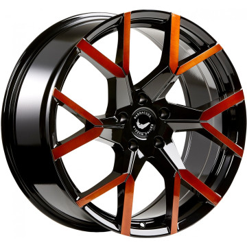 8.5x19 ET35 - LK5/114.3 ML73.1 Barracuda Tzunamee EVO black gloss flashcopper
