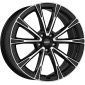 7.5x18 ET49 - LK5/108 ML65.1 Dezent AR black/polished