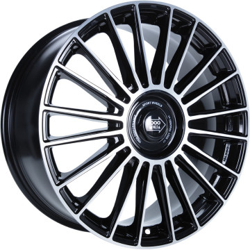 8x18 ET33 - LK5/110 ML65.1 1000 Miglia MM1022 black polished