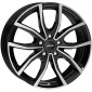 6.5x16 ET41 - LK5/112 ML57.1 Autec Typ VN - Vidron schwarz poliert