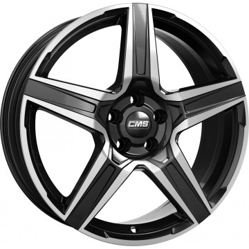 7x17 ET45 - LK5/112 ML57.1 CMS C34 diamond black gloss