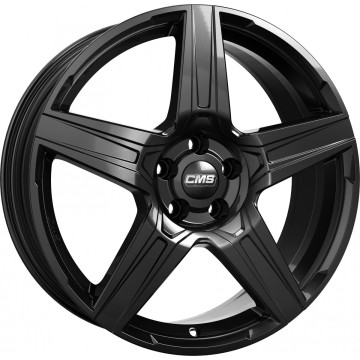 7x17 ET51 - LK5/100 ML57.1 CMS C34 complete black gloss