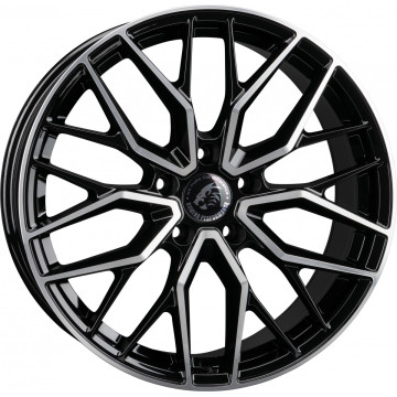 8.5x19 ET30 - LK5/112 ML66.6 Damina Performance DM20 black polished